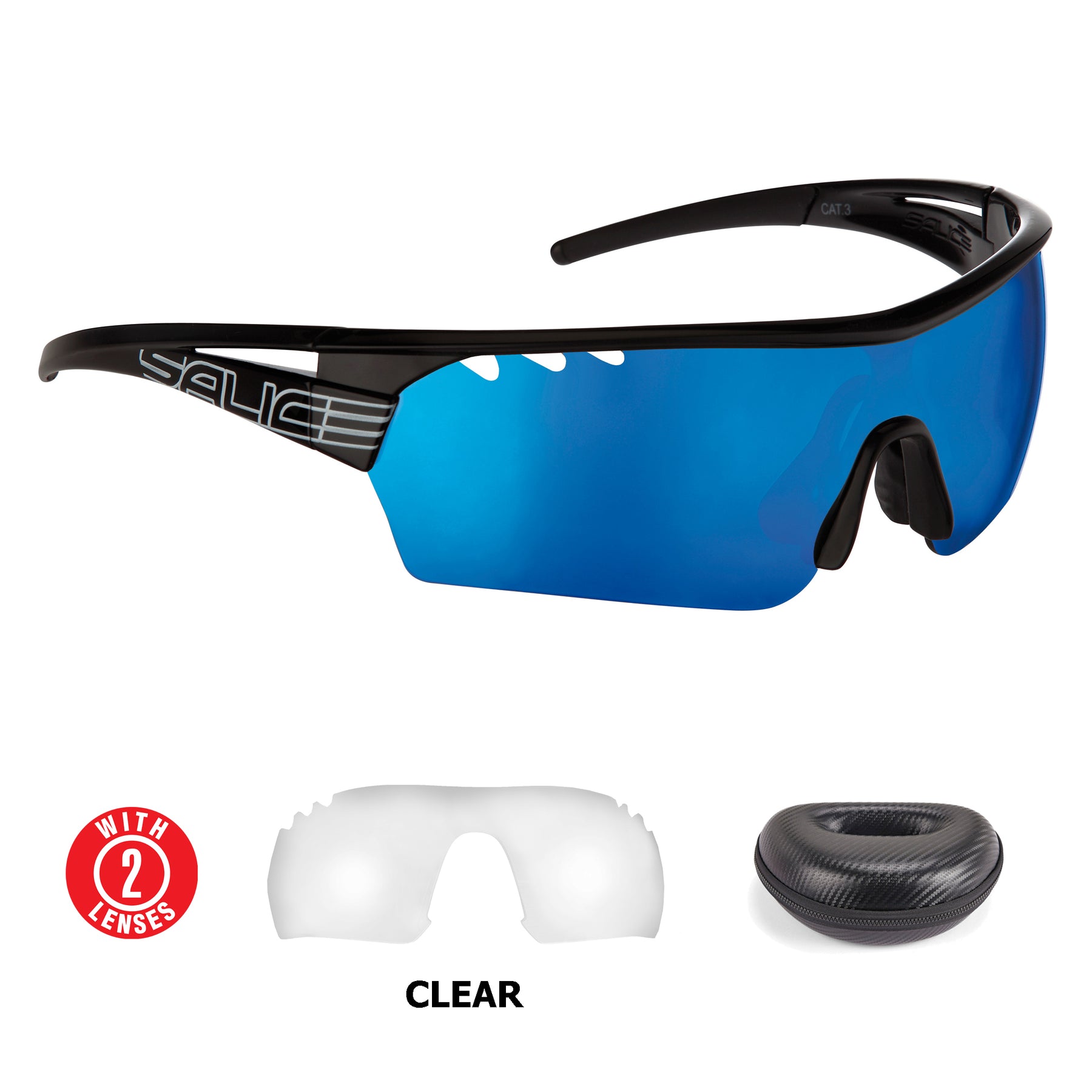 Salice 006 RW Mirror Black Bike Sunglass Italian Design Bike Ski Products Salice Sunglasses Helmets Salice UK