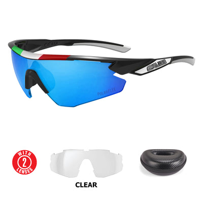 Salice 012 ITA RWP Mirror Polarised Black ITA